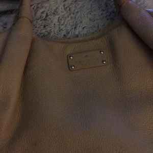Kate spade ♠️ med tan purse pink interior